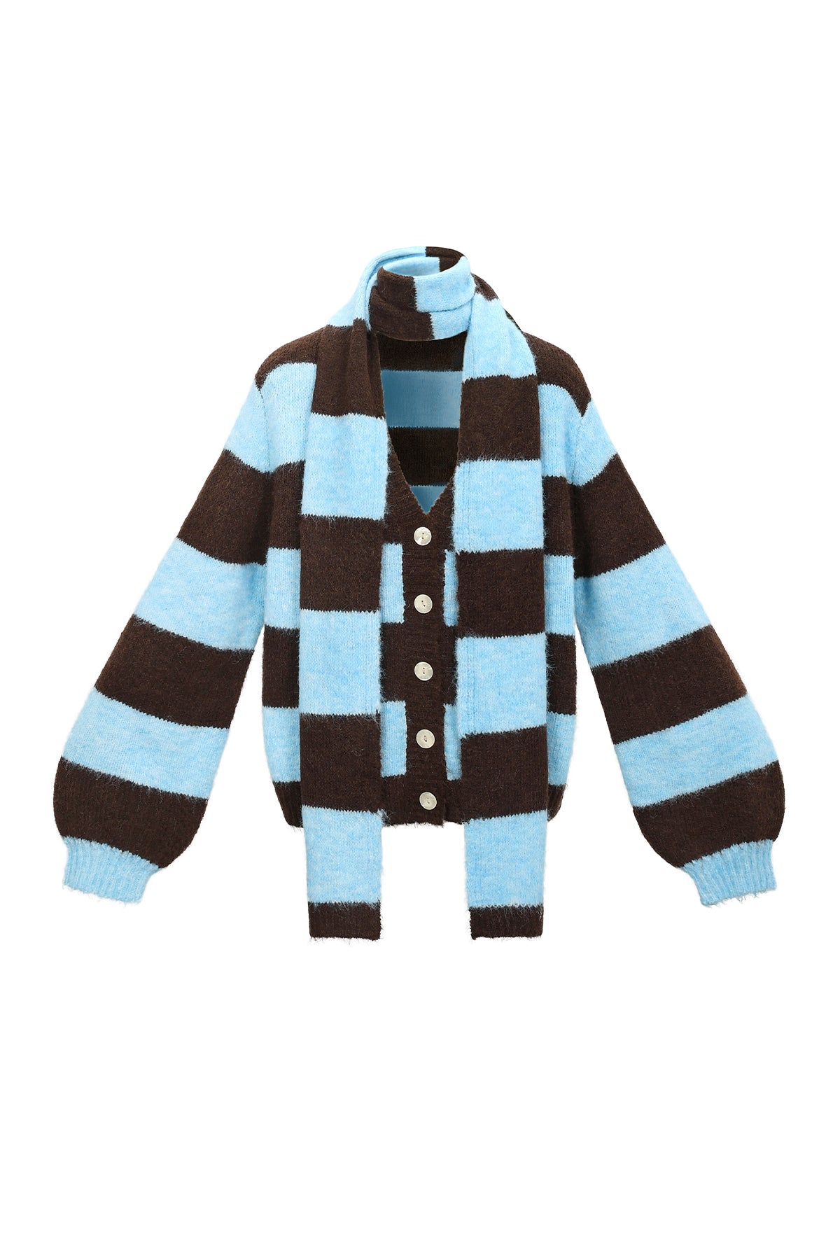 Casual Stripes Loose Fit Polyester Fiber (Polyester) Knit sweaters