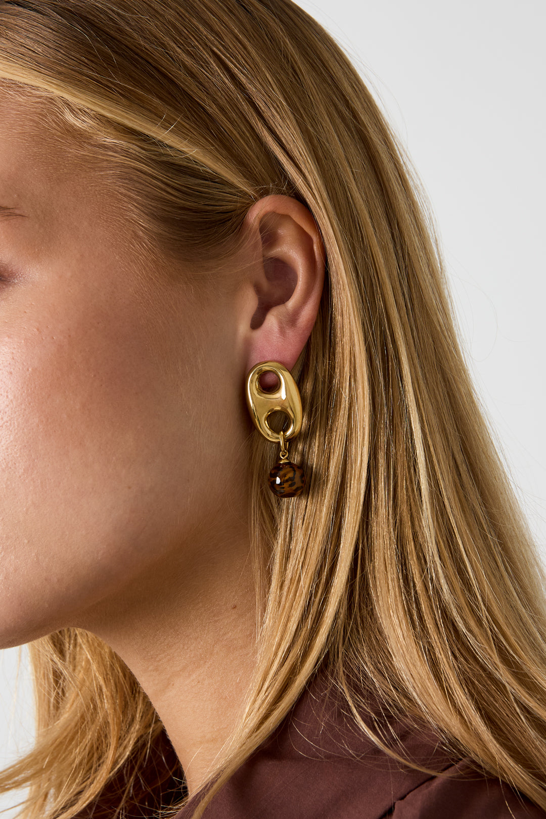 Stainless Steel Dangle Earrings Droplet Simple Daily Simple Series Women's jewelry
