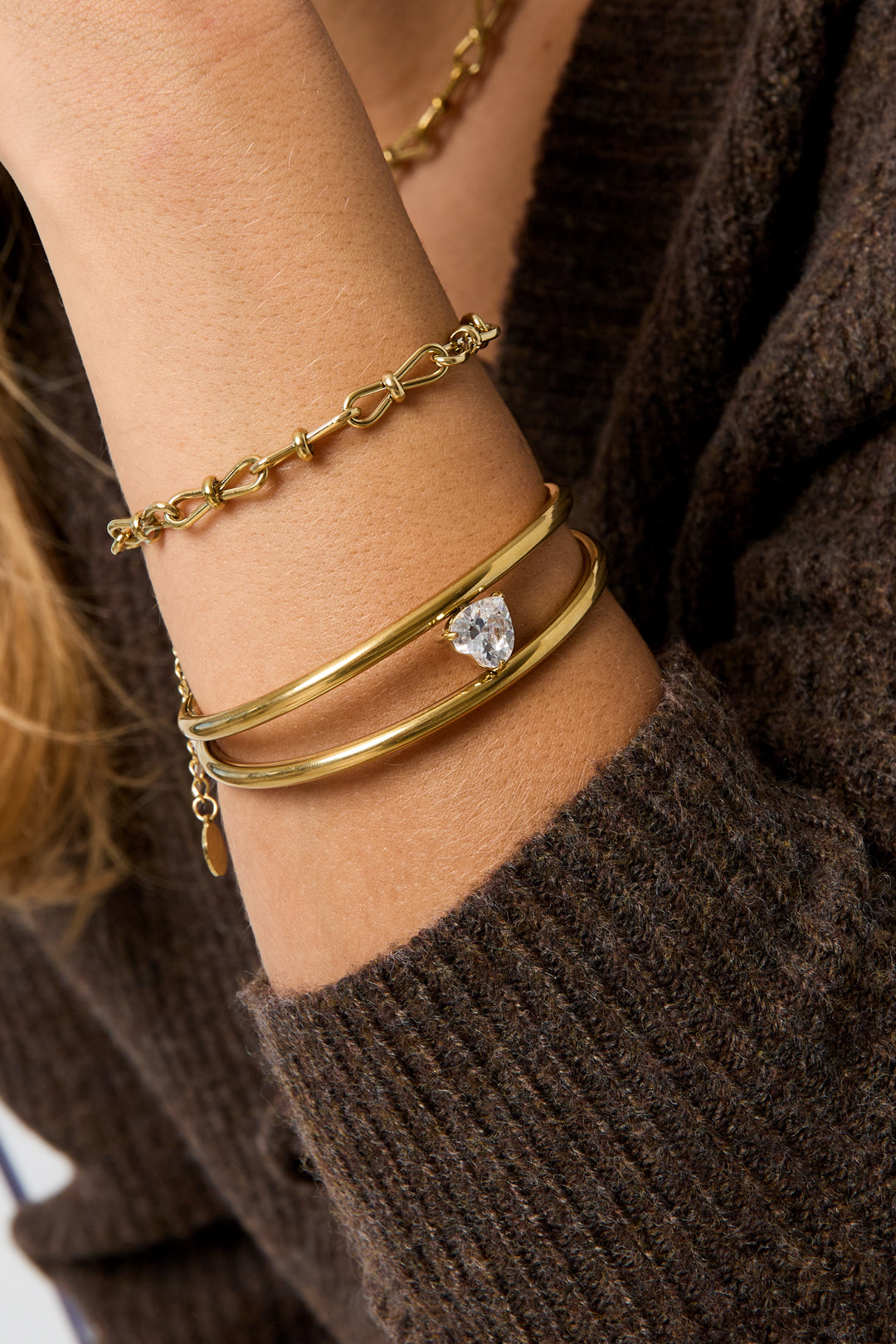 Stainless Steel Cuff Bracelets Irregular Shape Simple Daily Simple Series Women's jewelry